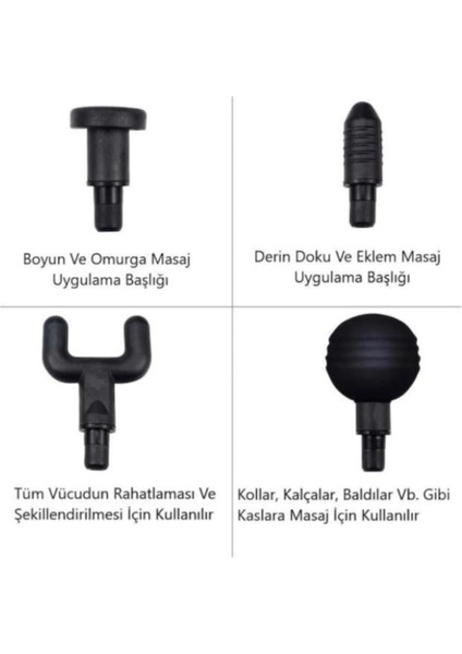 En Siga Sporcu Masaj Aleti Masaj Aleti 4 Başlıklı Şarjlı Titreş indirimleri