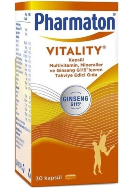 Pharmaton Vıtalıty (30 Tablet)