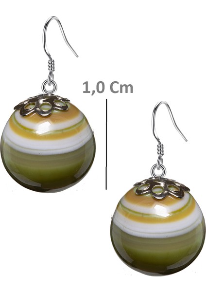 Mix Renk Akik Doğal Taş Küpe fiyatları