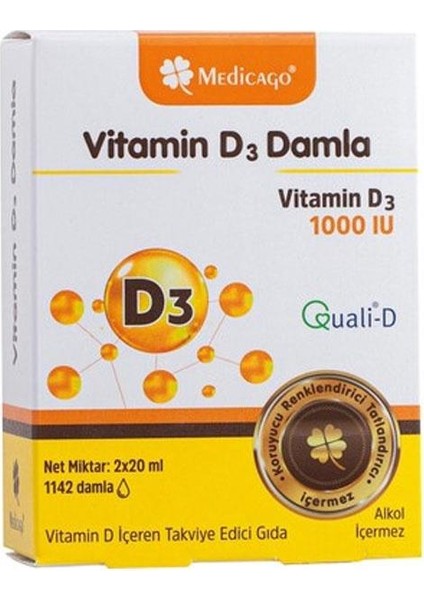 Medicago Vitamin D3 400 IU Puf 30 ml