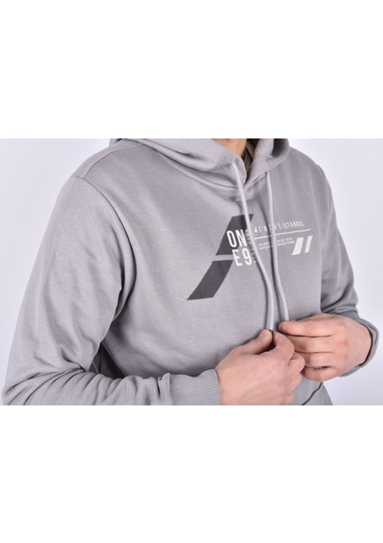 Esw 1910  Kapüşonlu Sweat/gri/xl