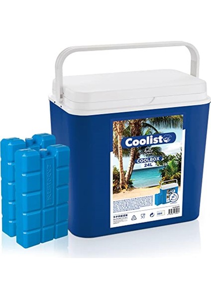 Clb24set 24 Litre Buzluk + 2 Adet 400gr Buz Kasedi