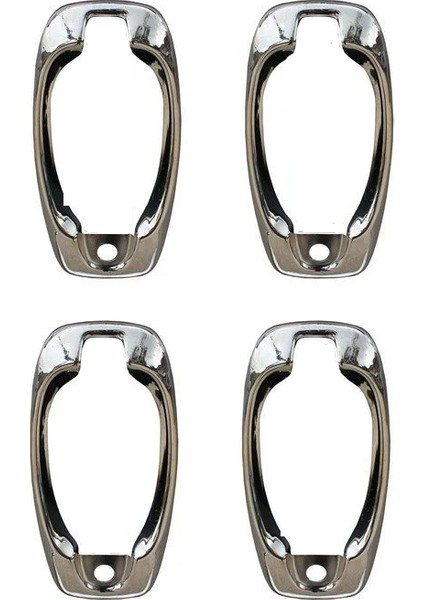 Alminox Oto Fiat Doblo Krom Kapı Kolu Çerçevesi 4 Kapı 2010 Üzeri