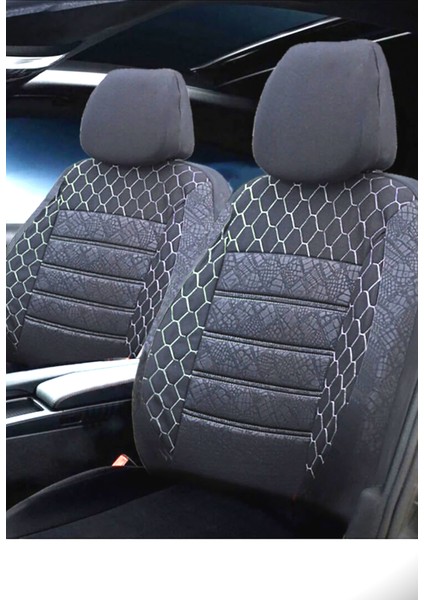 Citroen Nemo Uyumlu Siyah Oto Koltuk Kılıfı (Tam Takım Ön Arka Araç Koltuk Kılıfı)