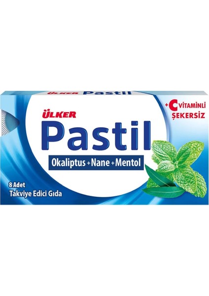 Pastil Okaliptus Naneli Mentollü 6 x 8'li