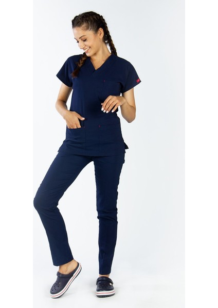 Lacivert U-Flex Likralı Cerrahi Takım L fiyatları