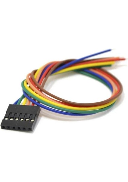 Sanec 6 Pin 0,25MM Kablolu Dupont Kablo 70CM - Çift Taraflı