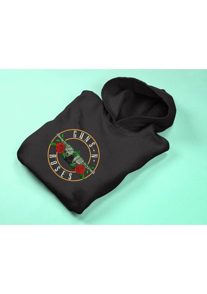 Guns N' Roses Siyah Kapüşonlu Sweatshirt