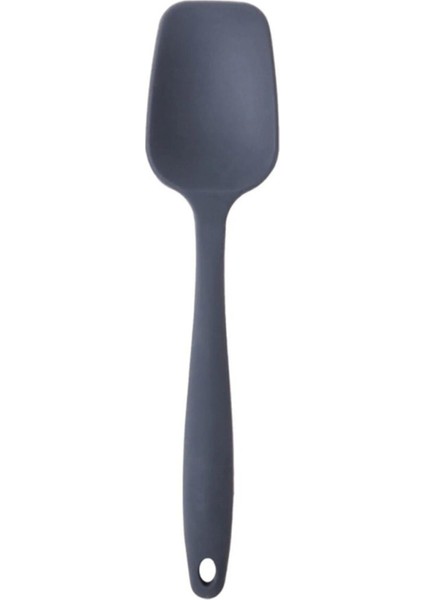 Büyük Boy Yanmaz Silikon Düz, Yassı, Kaşık Spatula Seti 3 Parça - Spatula Kaşık Antrasit fiyatları