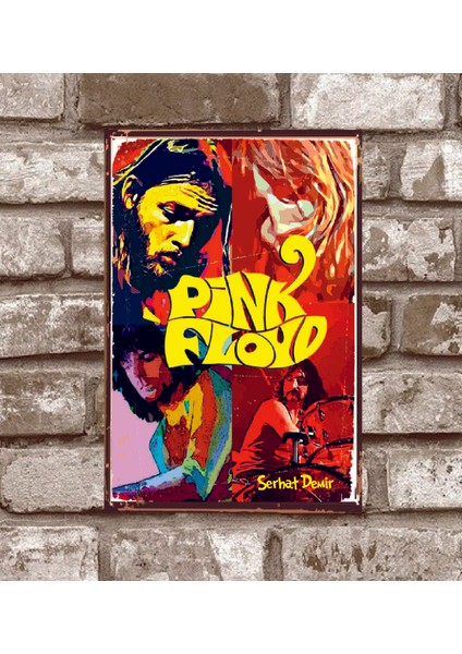 Kişiye Özel Pink Floyd Retro Vintage Metal Poster