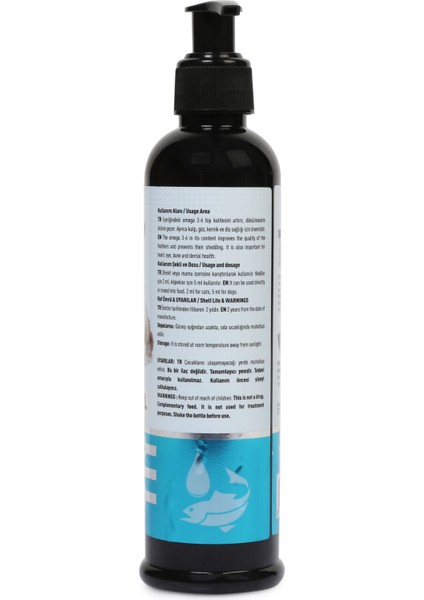 Salmon Oil Köpek ve Kedi Balık Yağı Omega 3-6 250 ML