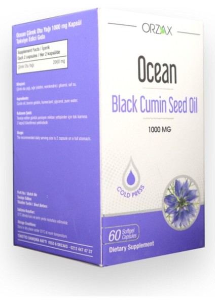 Ocean Ocean Çörek Otu Yağı 60 Kapsül