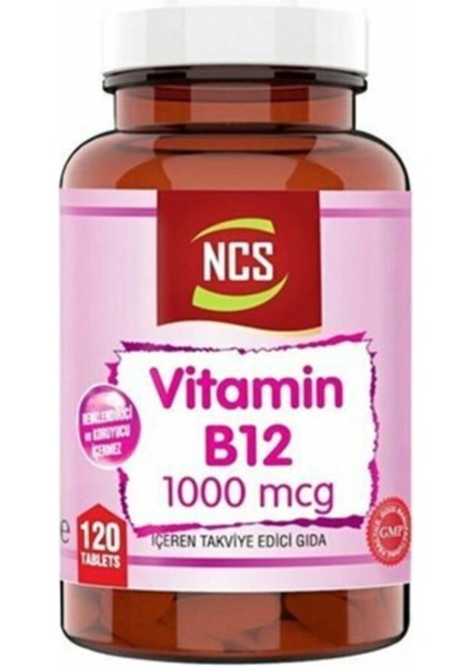Vitamin B12 Metilkobalamin 1000 Mcg 120 Tablet 3 Kutu