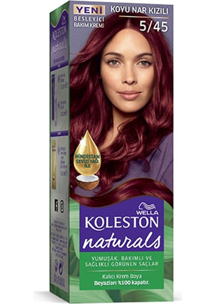 Naturals Saç Boyası Koyu Nar Kızılı 5/45