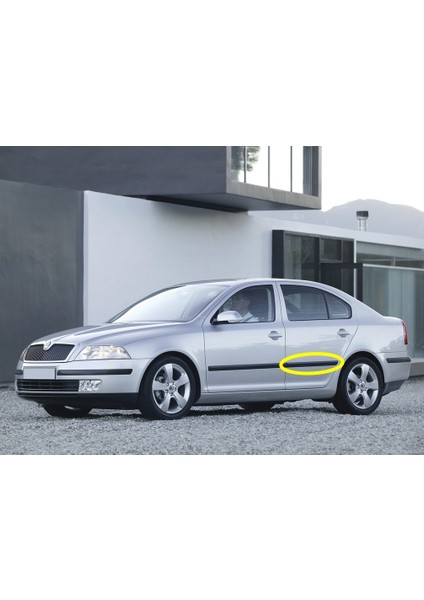 Skoda Octavia 2 A5 2005-2008 Sol Arka Kapı Koruma Çıtası 1Z0853753C