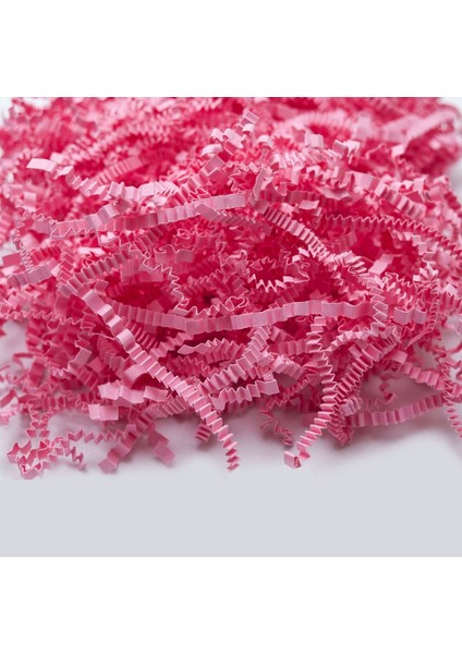 Zigzag Kağıt Dolgu Malzemesi-Pembe Renk (1 PAKET=250 Gram)