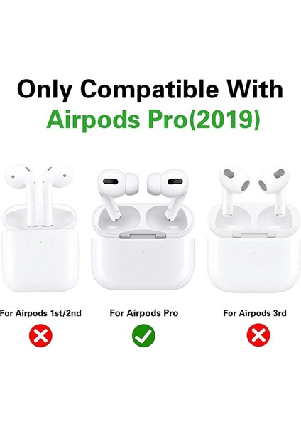 Airpods Pro Uyumlu Starbucks Figürlü Sevimli Kopçalı Koruyucu Silikon Kılıf, Darbe Emici Kılıf