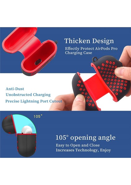 Apple Airpods Pro 1. Nesil Uyumlu Kılıf Nike Delikli Koruyucu Silikon Kapak