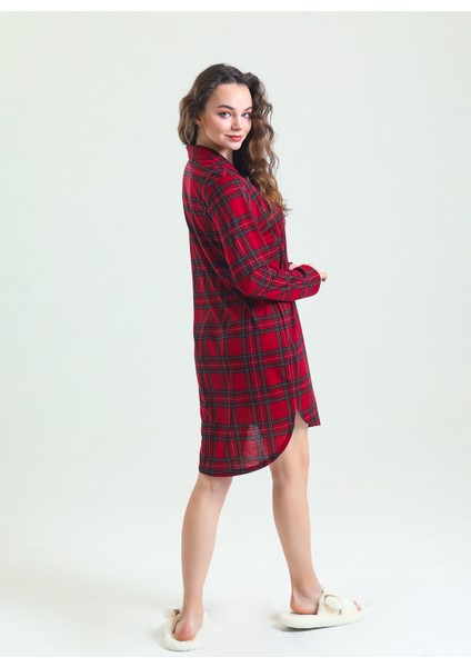 Düz Bordo Kadın Gecelik 87764 modelleri