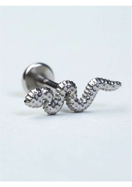 Yılan Model Silver Piercing