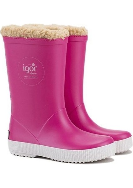 Splash Nautico Çocuk Kürklü Fuşya Yağmur Çizmesi 29