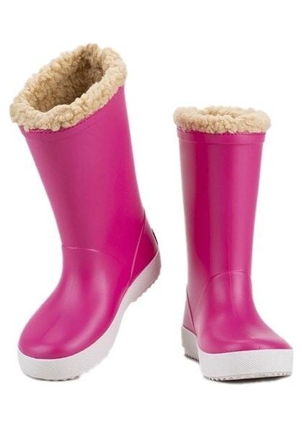 Splash Nautico Çocuk Kürklü Fuşya Yağmur Çizmesi 29 modelleri