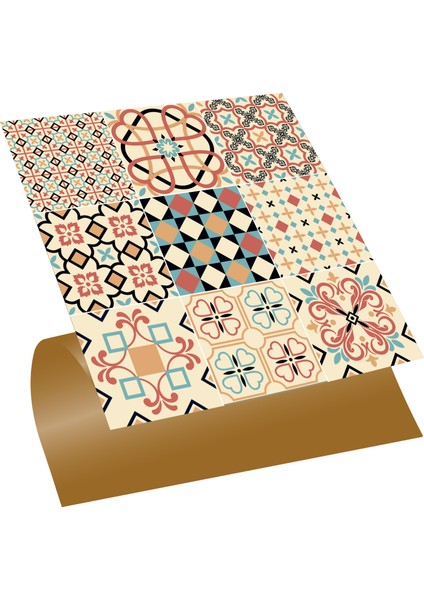 Kendinden Yapışkanlı Japon Desenli Pvc Karo 30X30 cm (56 Adet) 5m2