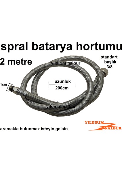 Batarya Borusu 200 cm Bağlantı Sprali Çelik Hortum Çelik Spral Uzun fiyatları