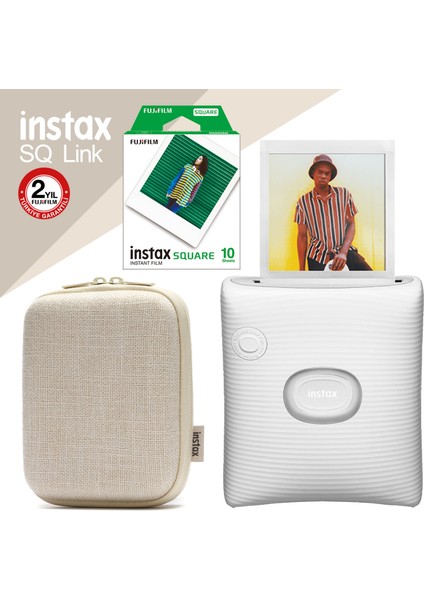 Instax Sq Link Beyaz Ex D Akıllı Telefon Yazıcısı ve Hediye Seti 3