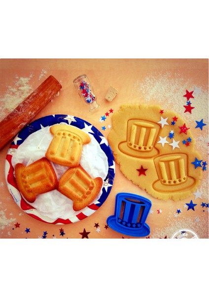 Sam Amca Şapka Kurabiye Kalıbı