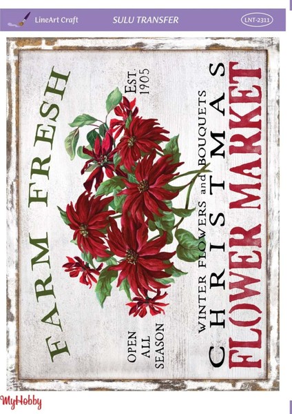 Yılbaşı Yeniyıl Serisi Sulu Transfer LNT-2311 25X35