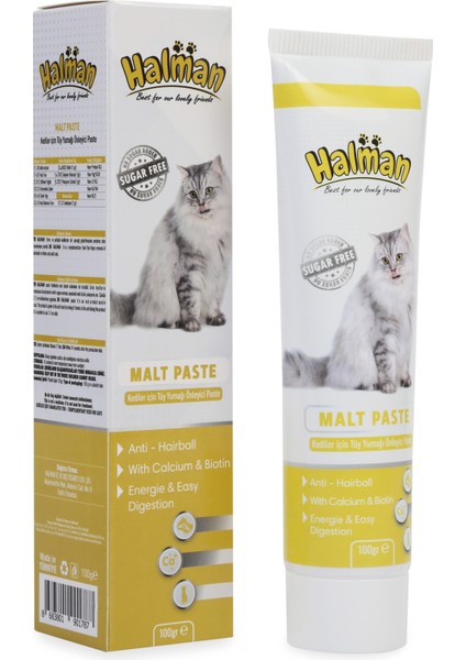 Malt Paste Kedi Tüy Yumağı Önleyici Macun 100 GR