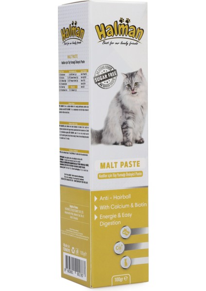 Malt Paste Kedi Tüy Yumağı Önleyici Macun 100 GR