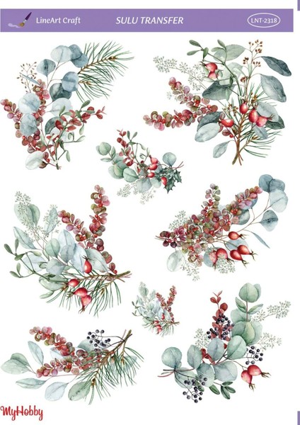 Yılbaşı Yeniyıl Serisi Sulu Transfer LNT-2318 25X35