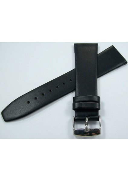 Bizon 12MM Siyah Deri Saat Kayışı Dikişsiz Klasik Saat Kordonu Kü fiyatları