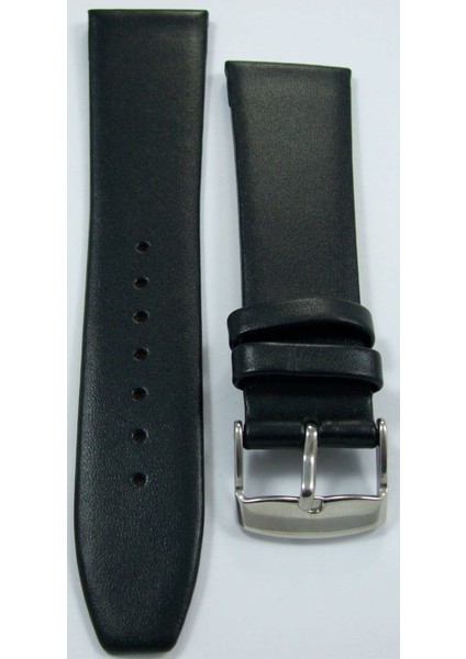 Bizon 12MM Siyah Deri Saat Kayışı Dikişsiz Klasik Saat Kordonu Kü modelleri