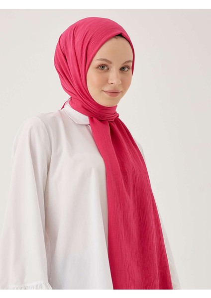 Krinkil Ipeği Şal Fuşya