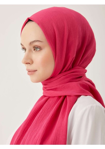 Krinkil Ipeği Şal Fuşya modelleri