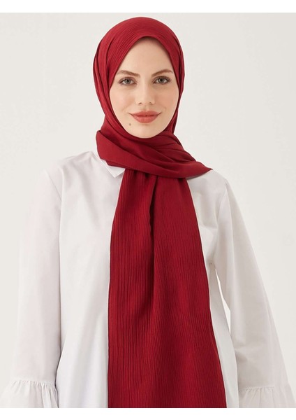 Krinkil Ipeği Şal Bordo