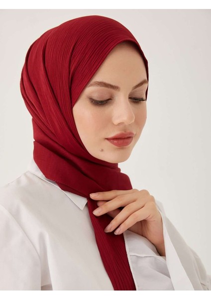 Krinkil Ipeği Şal Bordo modelleri