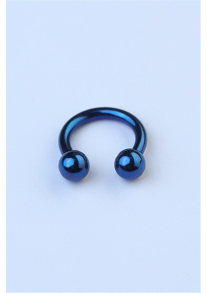 Düz Yarımay Lacivert Piercing