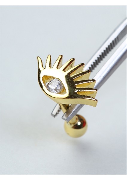 Eye Model Gold Piercing