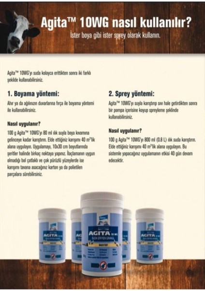 Agita 10 Wg Granül Kara Sinek Ilacı 100 gr