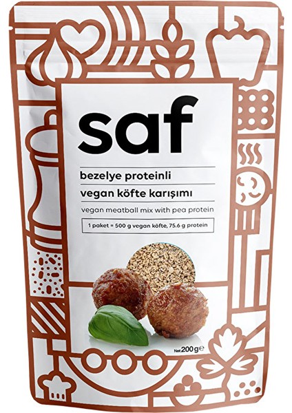 Saf Bezelye Proteinli Vegan Köfte Karışımı 200 Gr