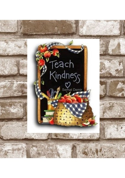 Metal Teach Kindness Retro Poster 29 x 19 cm