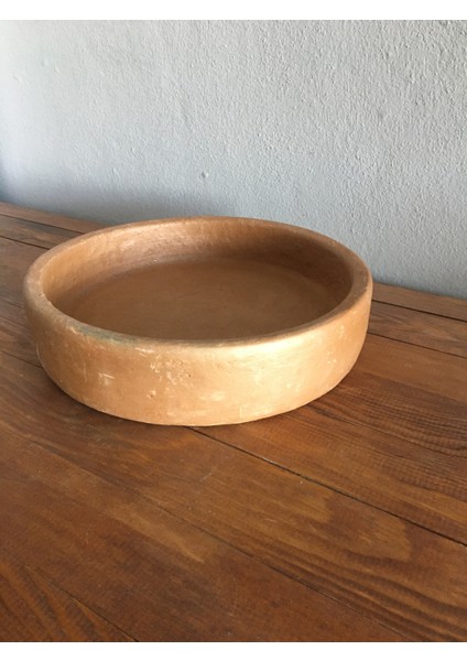 Toprak El Yapımı Güveç Yuvarlak Tava 38cm