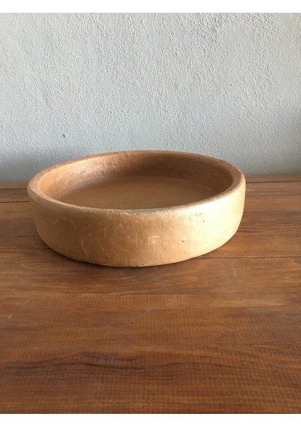 Toprak El Yapımı Güveç Yuvarlak Tava 38cm
