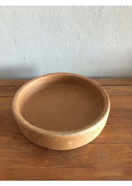 Toprak El Yapımı Güveç Yuvarlak Tava 38cm