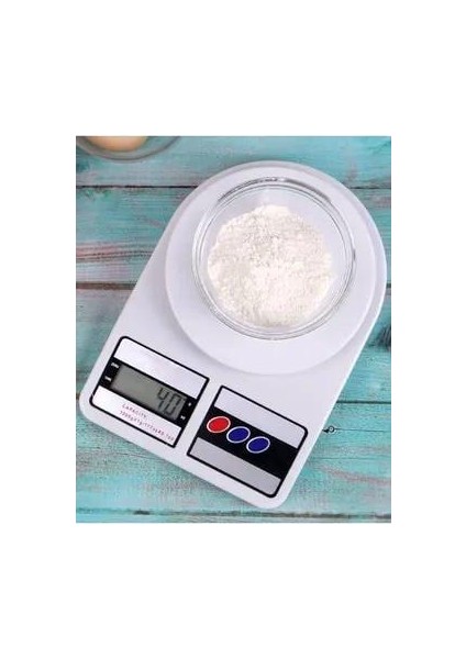 Dijital Hassas Mutfak Tartısı Mutfak Terazisi LCD Ekran-Hassas Ölçüm 5kg-1gr Pil Hediyeli