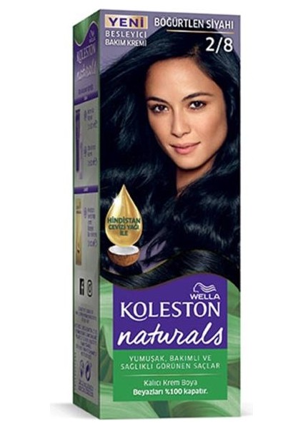 Naturals Saç Boyası Böğürtlen Siyahı 2/8 2x Paket